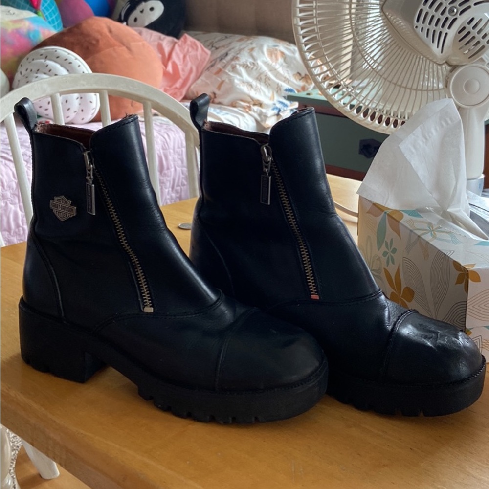 Vintage Harley Davidson Booties